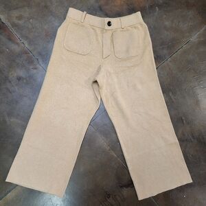Maeve The Colette Camel Knit Pants Size Medium Petite Anthropologie